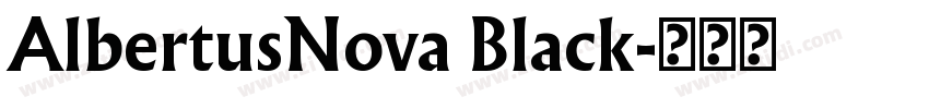 AlbertusNova Black字体转换